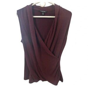 41 Hawthorn Maroon Wrap Blouse| Size MP